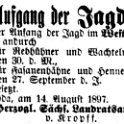 1897-08-14 Kl Jagdbeginn